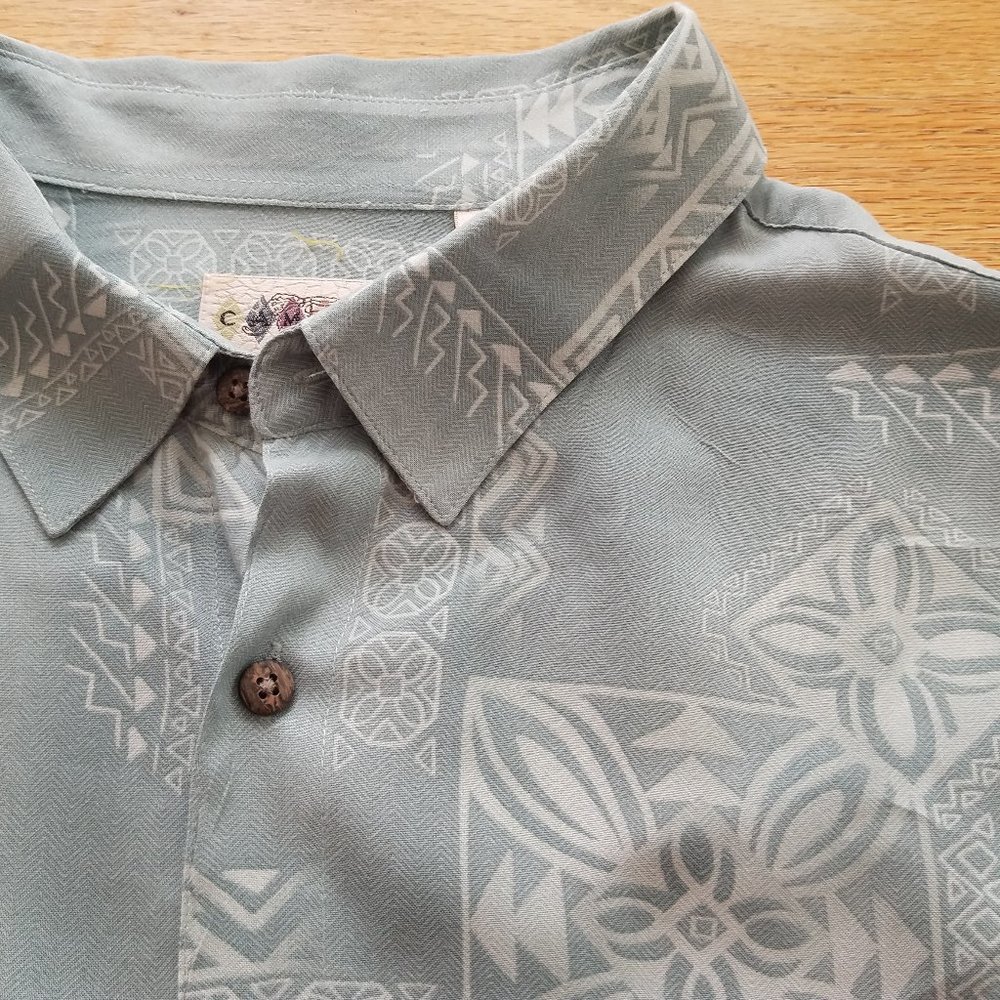 CAMPIA Mens Short Sleeve Shirt Sz XXL tropical travel